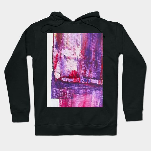 purple gradient abstract painting Hoodie by Le Ma9